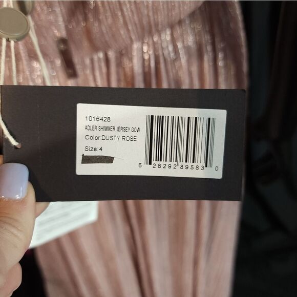 NWT Halston Adler Shimmer Jersey Gown SZ 4 - Picture 16 of 16